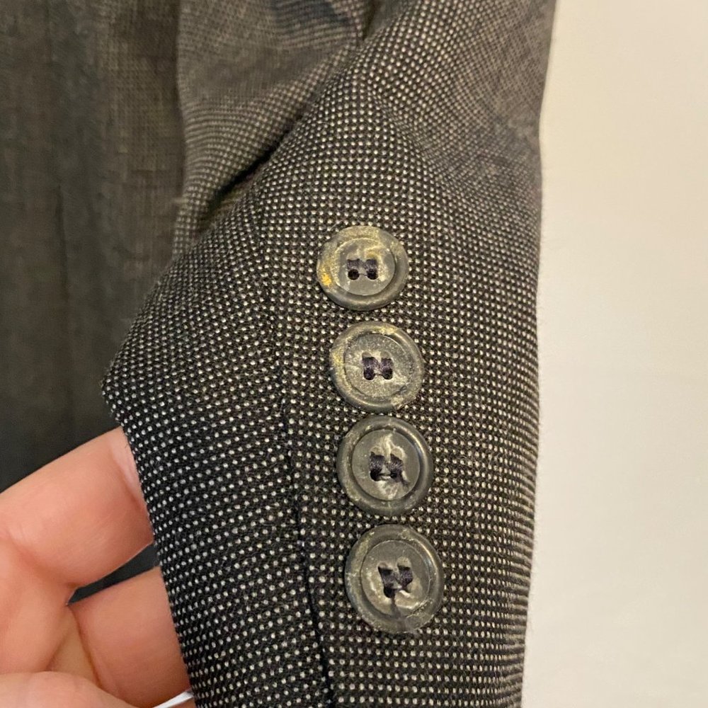 Vintage Burberrys' Prorsum Charcoal Tailored Blazer 44R - Picture 13 of 14